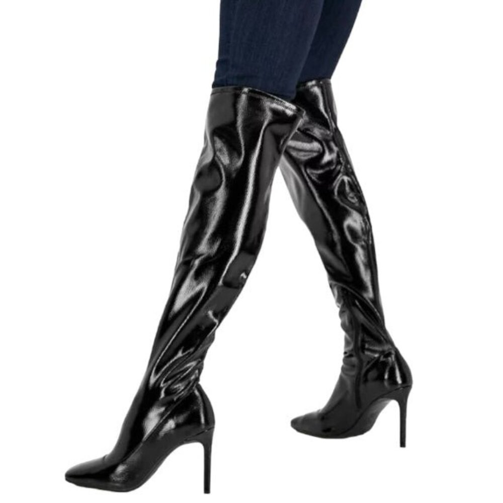 I.N.C International Concepts KEENAH Women's Heel Over-The-Knee Boots Black